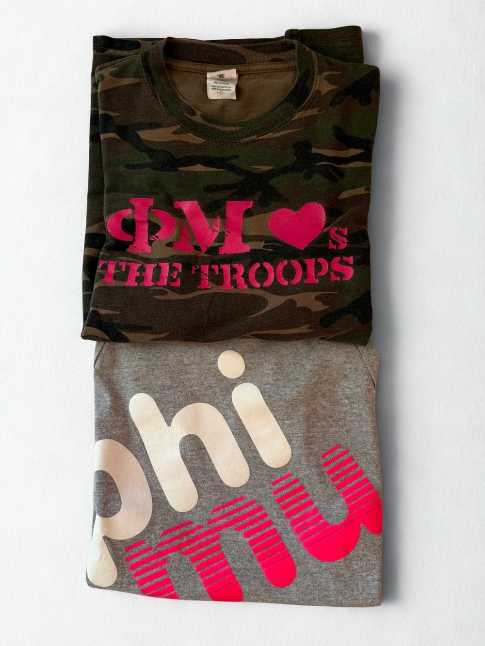 2 Anvil Phi Mu Shirts Size S